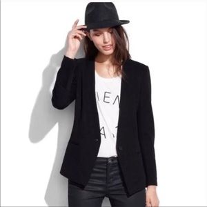 Madewell Black Modern Classic Button Blazer
